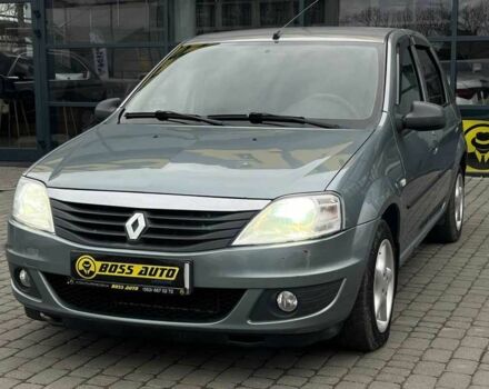 Серый Рено Логан, объемом двигателя 1.4 л и пробегом 196 тыс. км за 4500 $, фото 2 на Automoto.ua