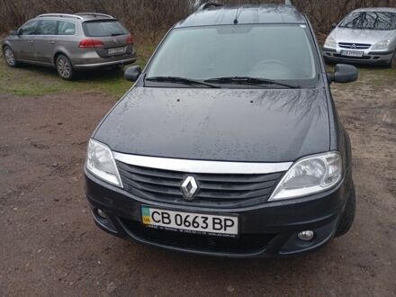 Серый Рено Логан, объемом двигателя 1.6 л и пробегом 171 тыс. км за 6000 $, фото 1 на Automoto.ua