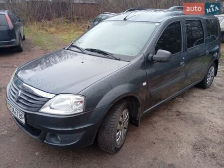 Серый Рено Логан, объемом двигателя 1.6 л и пробегом 171 тыс. км за 6000 $, фото 1 на Automoto.ua