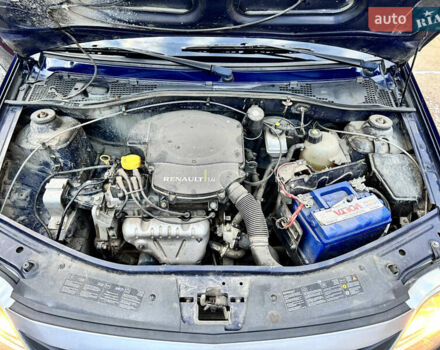Синій Рено Логан, об'ємом двигуна 1.39 л та пробігом 161 тис. км за 4650 $, фото 35 на Automoto.ua