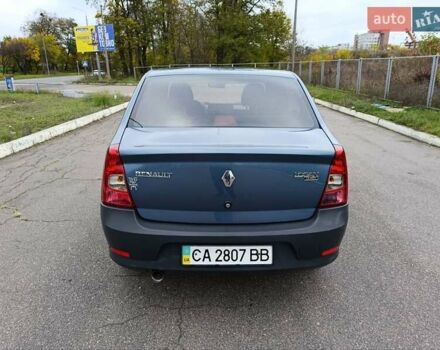 Синий Рено Логан, объемом двигателя 1.4 л и пробегом 75 тыс. км за 4850 $, фото 3 на Automoto.ua