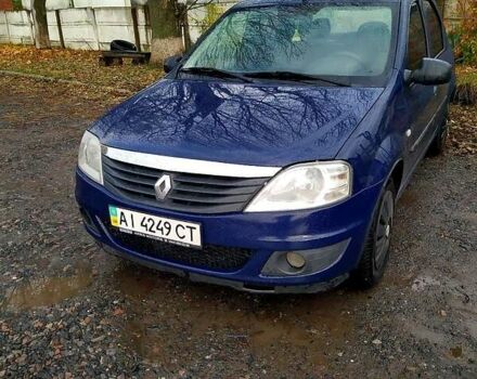 Синий Рено Логан, объемом двигателя 1.4 л и пробегом 183 тыс. км за 3900 $, фото 1 на Automoto.ua