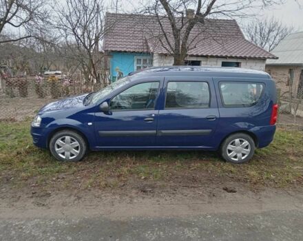 Синий Рено Логан, объемом двигателя 1.4 л и пробегом 212 тыс. км за 4800 $, фото 2 на Automoto.ua