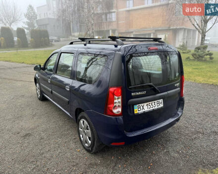Синий Рено Логан, объемом двигателя 1.6 л и пробегом 110 тыс. км за 6700 $, фото 4 на Automoto.ua