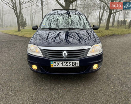 Синий Рено Логан, объемом двигателя 1.6 л и пробегом 110 тыс. км за 6700 $, фото 11 на Automoto.ua