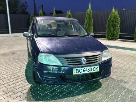 Синий Рено Логан, объемом двигателя 1.4 л и пробегом 215 тыс. км за 1000 $, фото 1 на Automoto.ua