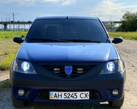 Синий Рено Логан, объемом двигателя 1.4 л и пробегом 427 тыс. км за 2700 $, фото 1 на Automoto.ua