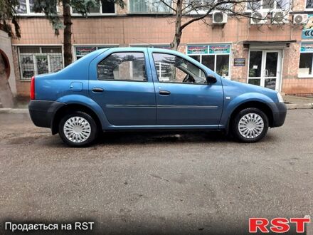 Синий Рено Логан, объемом двигателя 1.4 л и пробегом 152 тыс. км за 4200 $, фото 1 на Automoto.ua