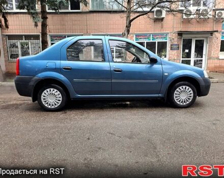 Синий Рено Логан, объемом двигателя 1.4 л и пробегом 152 тыс. км за 4200 $, фото 1 на Automoto.ua