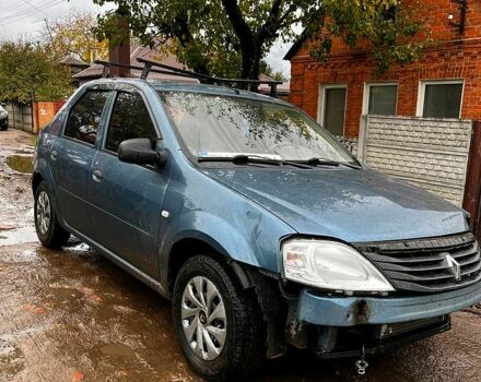 Синий Рено Логан, объемом двигателя 1.4 л и пробегом 121 тыс. км за 1450 $, фото 1 на Automoto.ua