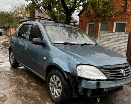 Синий Рено Логан, объемом двигателя 1.4 л и пробегом 121 тыс. км за 1450 $, фото 1 на Automoto.ua