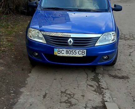 Синий Рено Логан, объемом двигателя 14 л и пробегом 79 тыс. км за 4600 $, фото 1 на Automoto.ua