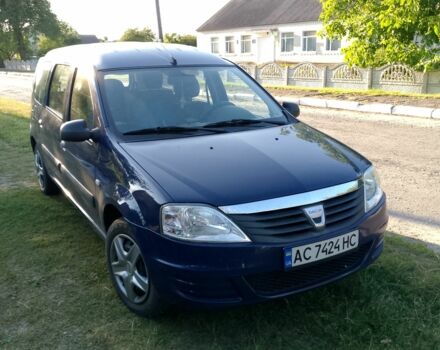 Синий Рено Логан, объемом двигателя 1.4 л и пробегом 212 тыс. км за 4800 $, фото 1 на Automoto.ua
