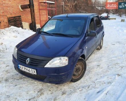 Синий Рено Логан, объемом двигателя 1.4 л и пробегом 185 тыс. км за 2500 $, фото 1 на Automoto.ua