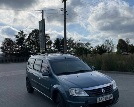 Синий Рено Логан, объемом двигателя 1.6 л и пробегом 100 тыс. км за 5015 $, фото 1 на Automoto.ua