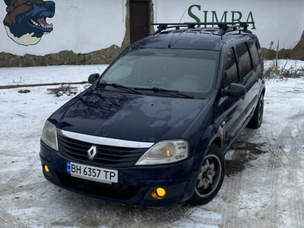 Синий Рено Логан, объемом двигателя 1.46 л и пробегом 388 тыс. км за 4990 $, фото 1 на Automoto.ua
