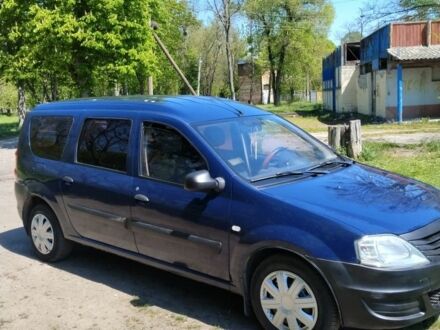 Синий Рено Логан, объемом двигателя 1.6 л и пробегом 203 тыс. км за 4999 $, фото 1 на Automoto.ua