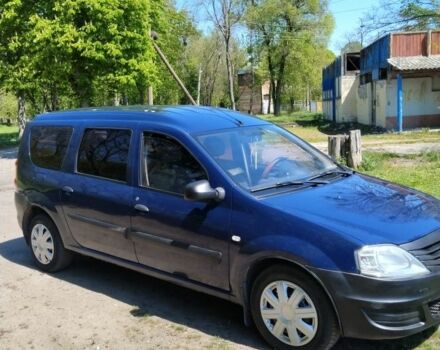Синий Рено Логан, объемом двигателя 1.6 л и пробегом 203 тыс. км за 4999 $, фото 1 на Automoto.ua