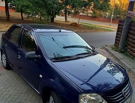 Синий Рено Логан, объемом двигателя 1.4 л и пробегом 230 тыс. км за 4300 $, фото 1 на Automoto.ua