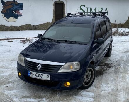 Синий Рено Логан, объемом двигателя 1.5 л и пробегом 388 тыс. км за 4300 $, фото 1 на Automoto.ua
