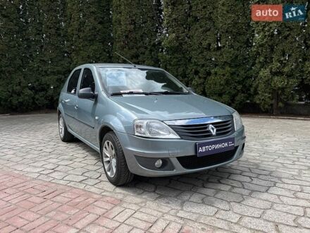 Синий Рено Логан, объемом двигателя 1.39 л и пробегом 198 тыс. км за 4500 $, фото 1 на Automoto.ua