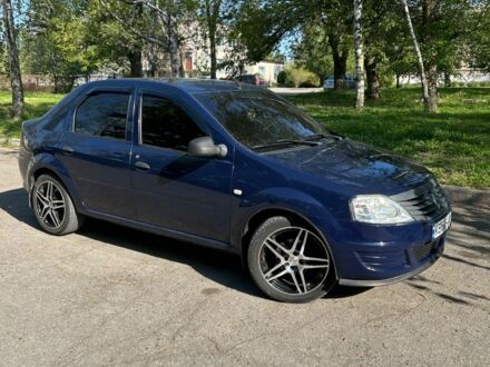 Синий Рено Логан, объемом двигателя 1.4 л и пробегом 196 тыс. км за 4500 $, фото 1 на Automoto.ua