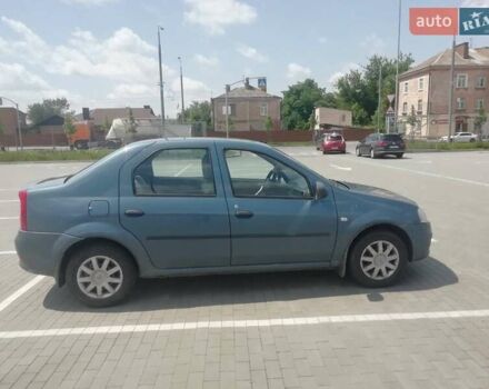 Синий Рено Логан, объемом двигателя 1.39 л и пробегом 228 тыс. км за 4500 $, фото 1 на Automoto.ua