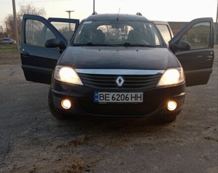 Синий Рено Логан, объемом двигателя 1 л и пробегом 257 тыс. км за 5650 $, фото 1 на Automoto.ua