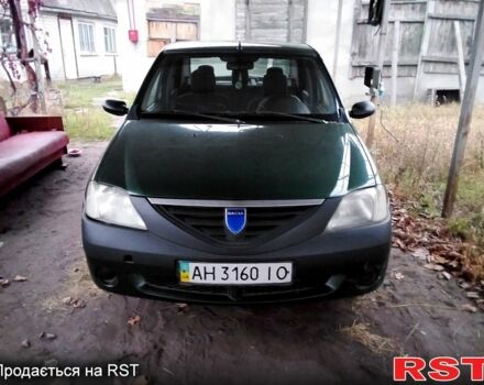 Зеленый Рено Логан, объемом двигателя 1.6 л и пробегом 280 тыс. км за 2000 $, фото 1 на Automoto.ua