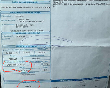 Белый Рено Мастер, объемом двигателя 2.3 л и пробегом 280 тыс. км за 17500 $, фото 102 на Automoto.ua