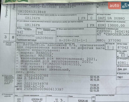 Белый Рено Мастер, объемом двигателя 2.3 л и пробегом 233 тыс. км за 17900 $, фото 120 на Automoto.ua