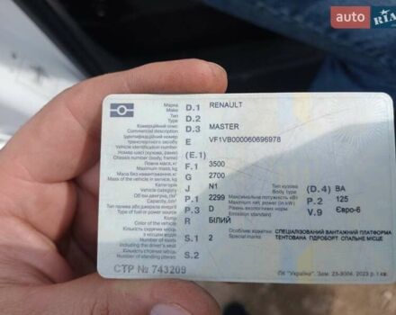 Білий Рено Мастєр, об'ємом двигуна 2.3 л та пробігом 220 тис. км за 16500 $, фото 11 на Automoto.ua