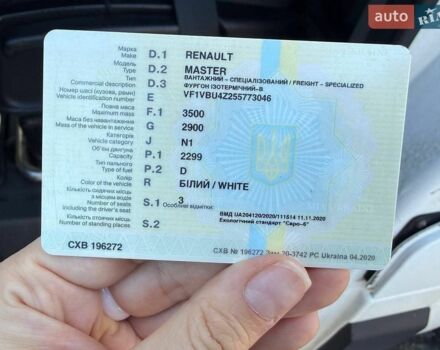 Белый Рено Мастер, объемом двигателя 2.3 л и пробегом 668 тыс. км за 12000 $, фото 1 на Automoto.ua