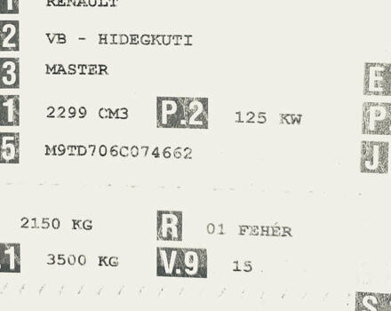 Белый Рено Мастер, объемом двигателя 2.3 л и пробегом 210 тыс. км за 15350 $, фото 67 на Automoto.ua