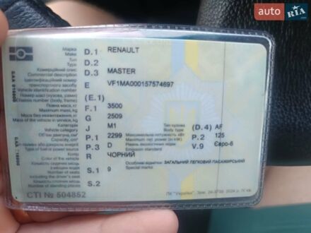 Черный Рено Мастер, объемом двигателя 2.3 л и пробегом 611 тыс. км за 18600 $, фото 1 на Automoto.ua