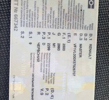 Рено Мастер 2017 в Киеве на Automoto.ua Красный Рено Мастер, объемом двигателя 2.3 л и пробегом 450 тыс. км за 15999 $, фото 18 на Automoto.ua