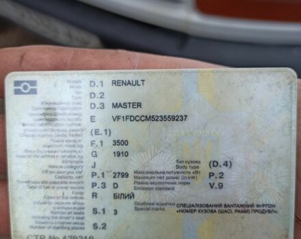 Рено Мастєр, об'ємом двигуна 0 л та пробігом 0 тис. км за 3034 $, фото 15 на Automoto.ua