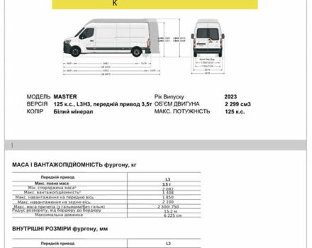 Рено Мастєр, об'ємом двигуна 2.3 л та пробігом 13 тис. км за 34000 $, фото 2 на Automoto.ua