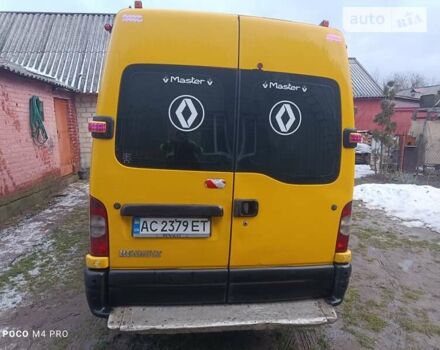 Желтый Рено Мастер, объемом двигателя 2.8 л и пробегом 350 тыс. км за 4800 $, фото 6 на Automoto.ua