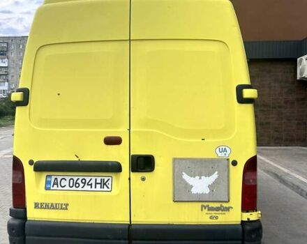 Желтый Рено Мастер, объемом двигателя 2.5 л и пробегом 630 тыс. км за 6000 $, фото 4 на Automoto.ua