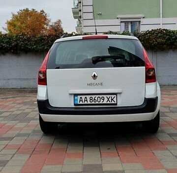 Белый Рено Меган, объемом двигателя 1.6 л и пробегом 197 тыс. км за 5300 $, фото 14 на Automoto.ua
