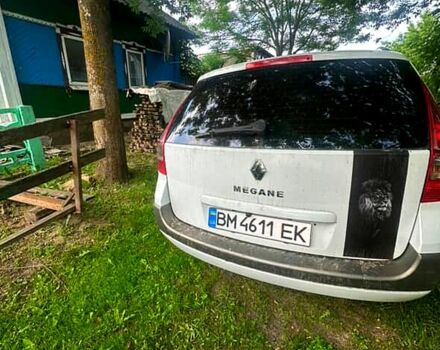Белый Рено Меган, объемом двигателя 1.9 л и пробегом 342 тыс. км за 4700 $, фото 1 на Automoto.ua