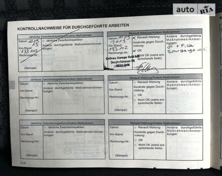 Білий Рено Меган, об'ємом двигуна 1.6 л та пробігом 172 тис. км за 5350 $, фото 29 на Automoto.ua