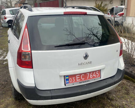 Белый Рено Меган, объемом двигателя 1.6 л и пробегом 214 тыс. км за 6200 $, фото 3 на Automoto.ua