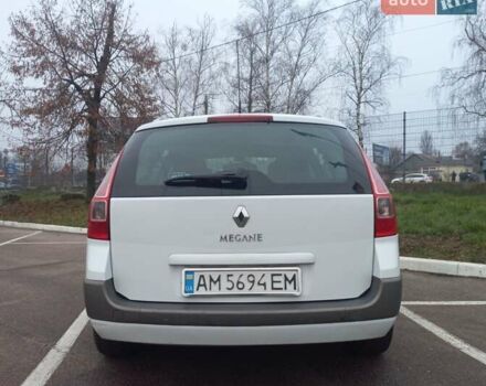 Белый Рено Меган, объемом двигателя 1.6 л и пробегом 247 тыс. км за 5100 $, фото 6 на Automoto.ua