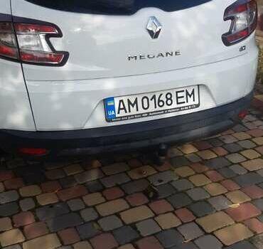 Белый Рено Меган, объемом двигателя 1.5 л и пробегом 197 тыс. км за 7400 $, фото 4 на Automoto.ua