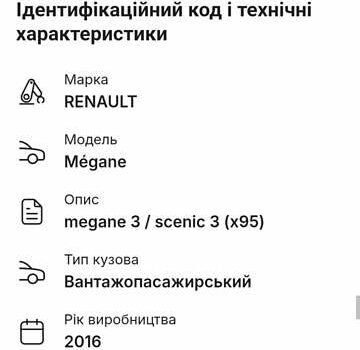 Белый Рено Меган, объемом двигателя 1.5 л и пробегом 149 тыс. км за 9600 $, фото 32 на Automoto.ua