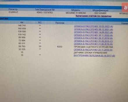 Белый Рено Меган, объемом двигателя 1.5 л и пробегом 202 тыс. км за 11700 $, фото 8 на Automoto.ua