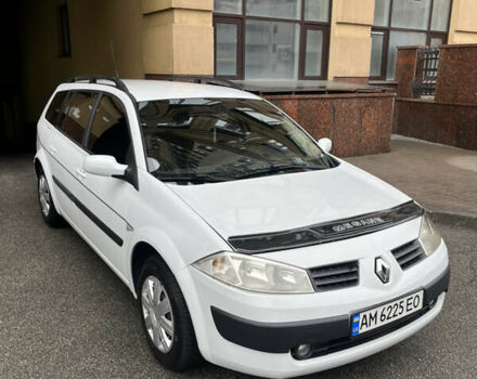 Белый Рено Меган, объемом двигателя 1.6 л и пробегом 236 тыс. км за 4850 $, фото 1 на Automoto.ua