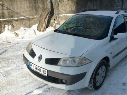 Белый Рено Меган, объемом двигателя 1.6 л и пробегом 246 тыс. км за 4500 $, фото 1 на Automoto.ua